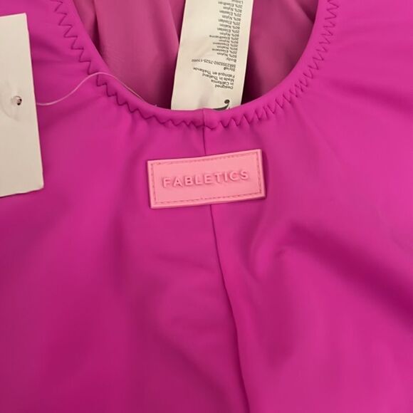 Fabletics Scoop Tie Back Shaping One-Piece Swimsuit size Xl - Picture 7 of 7